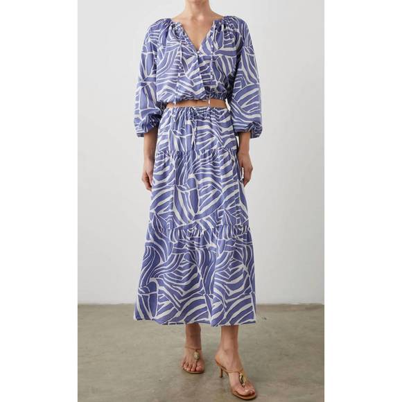 NEW RAILS maria midi skirt in island waves - Picture 4 of 4